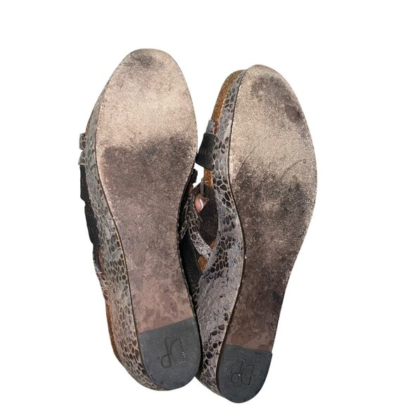 Donald J Pliner Womens Sandals Brown Size 9 Becky Wedge Espresso Strappy - Picture 7 of 9